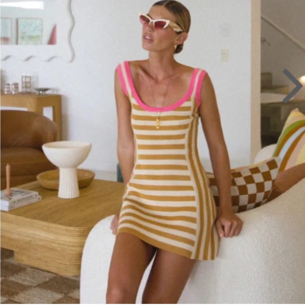 Verge Girl Striped Mini Dress